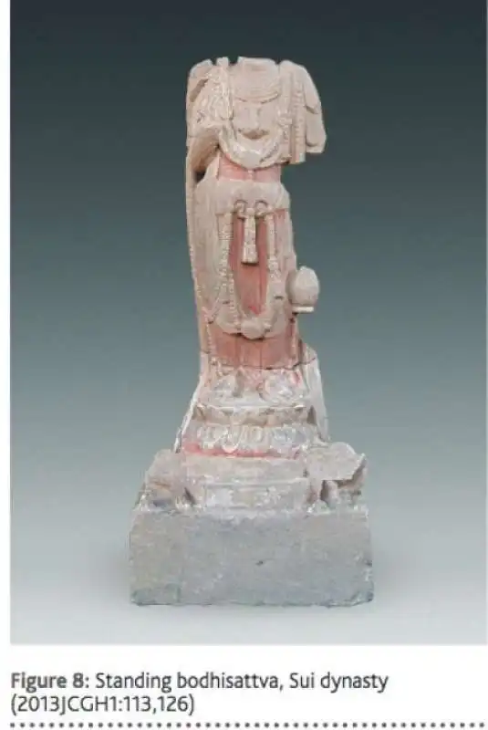 statua di bodhisattva, dinastia sui