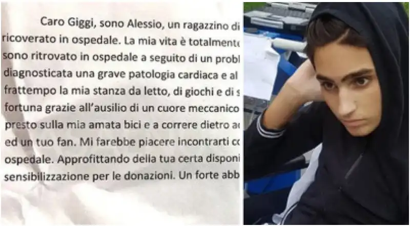 alessio e la lettera a buffon