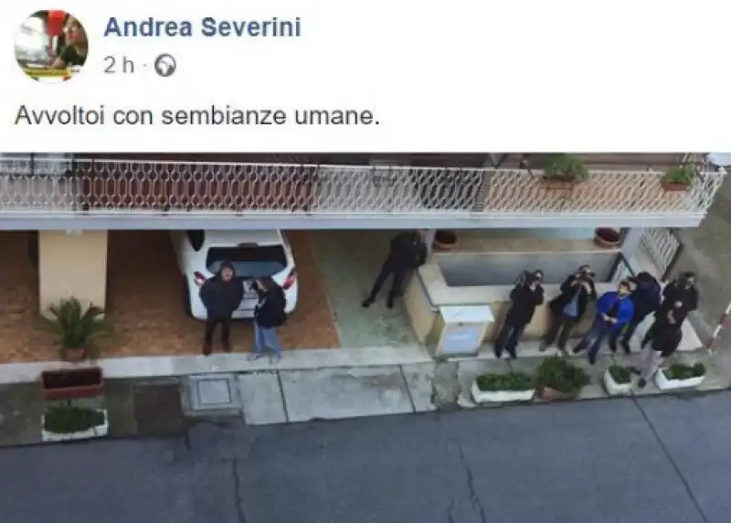 andrea severini insulta i giornalisti