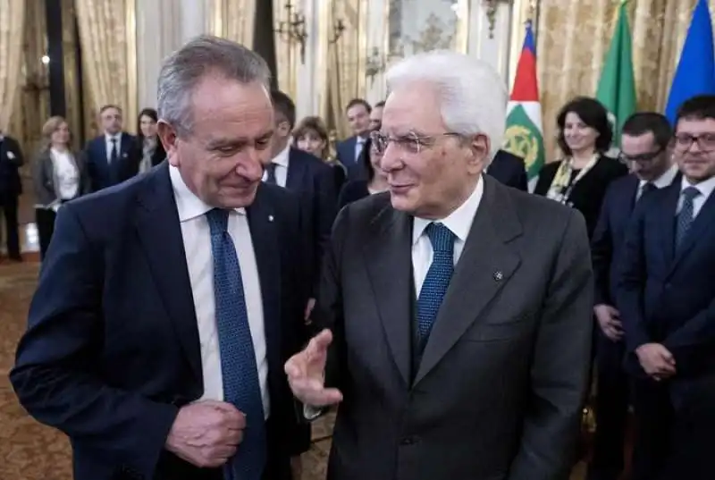 ANGELO BUSCEMA E SERGIO MATTARELLA