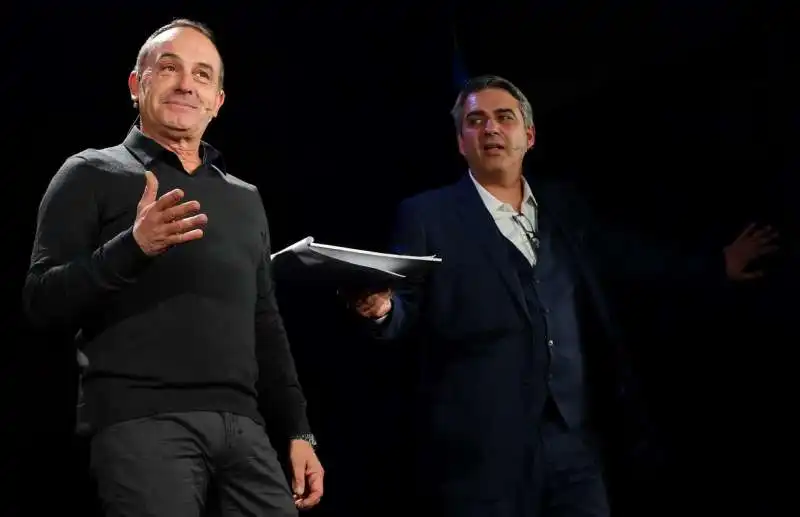 antonio giuliani e francesco fiorini sul palco de il puff