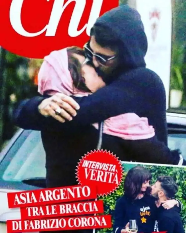 asia argento e fabrizio corona