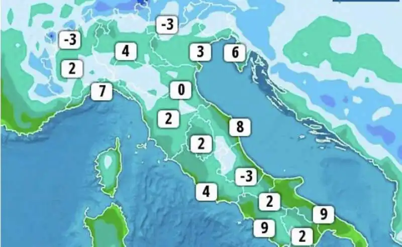 CORRENTI DALLA SIBERIA IN ARRIVO