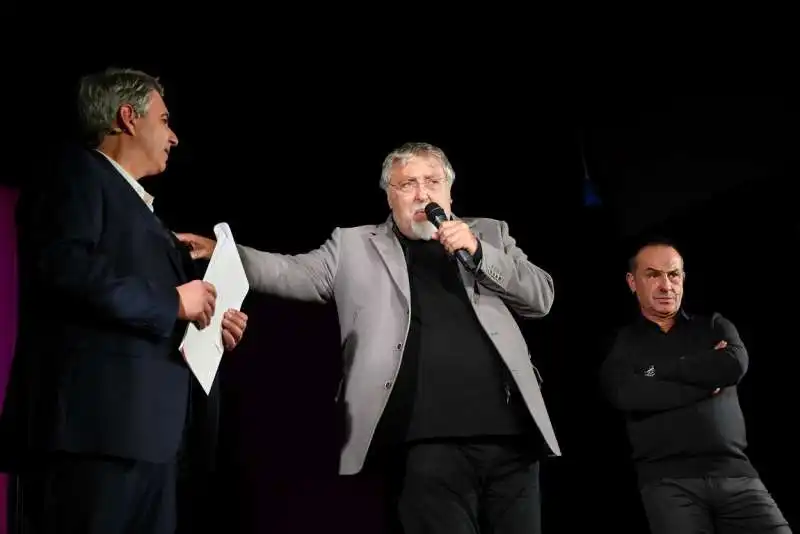 francesco fiorini maurizio mattioli antonio giuliani sul palco de il puff