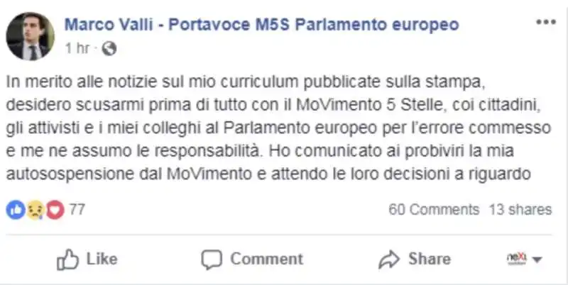 l'europarlamentare grillino marco valli e il mistero del curriculum scomparso 4