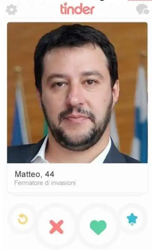 matteo salvini su tinder