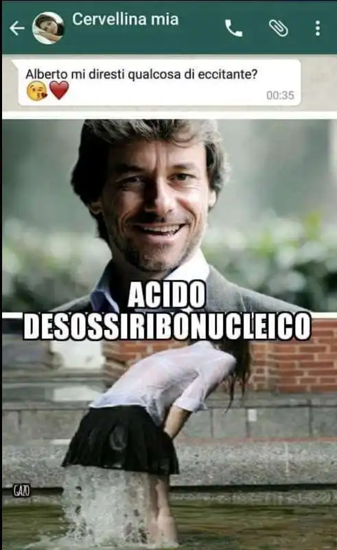 meme su alberto angela