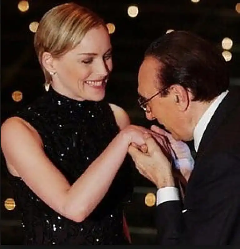 pippo baudo sharon stone 1