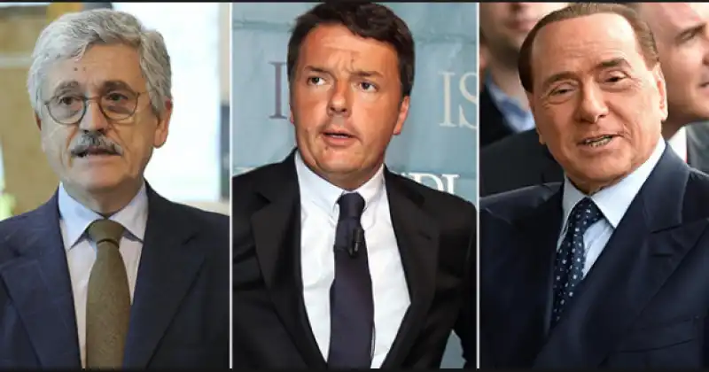 renzi d'alema berlusconi