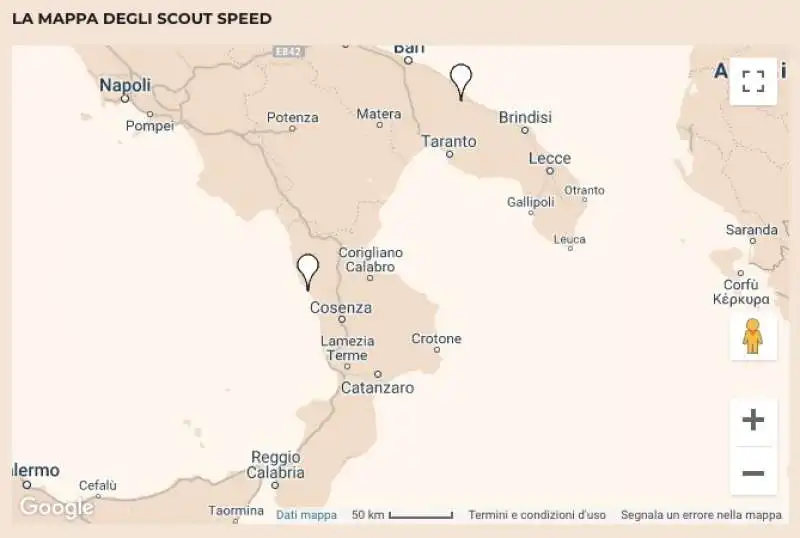 SCOUT SPEED - LA MAPPA DEGLI AUTOVELOX INVISIBILI