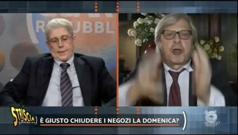 sgarbi furioso con mario giordano a quarta repubblica 11