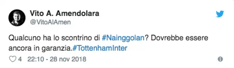 TWEET CONTRO NAINGGOLAN 2