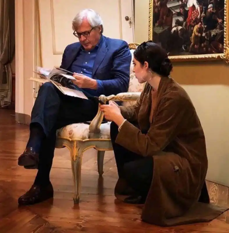 vittorio sgarbi e paola camarco