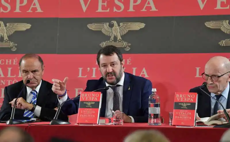 bruno vespa matteo salvini alessandro sallusti  foto di bacco (2)