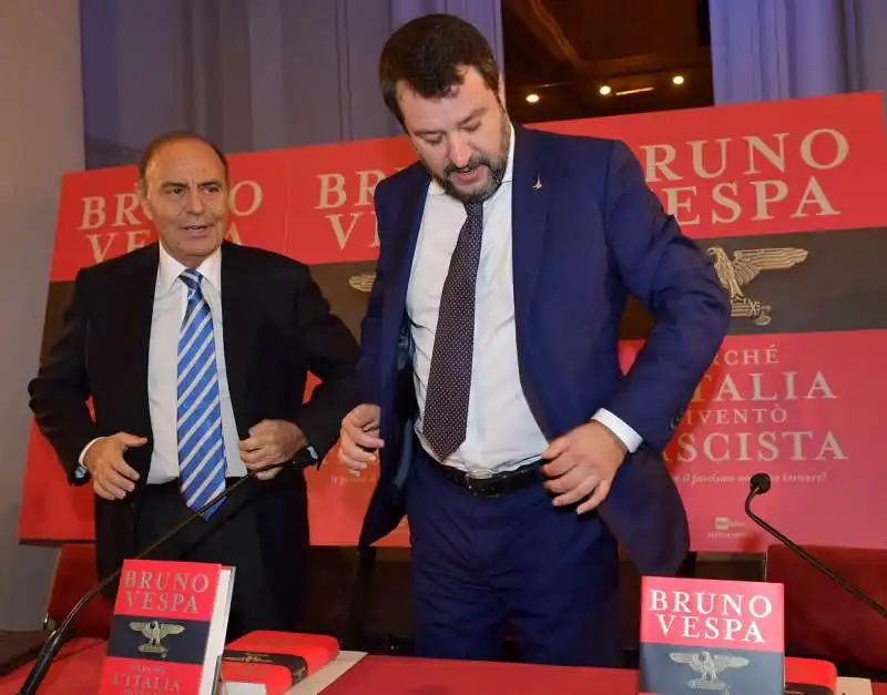 bruno vespa  matteo salvini  foto di bacco (4)