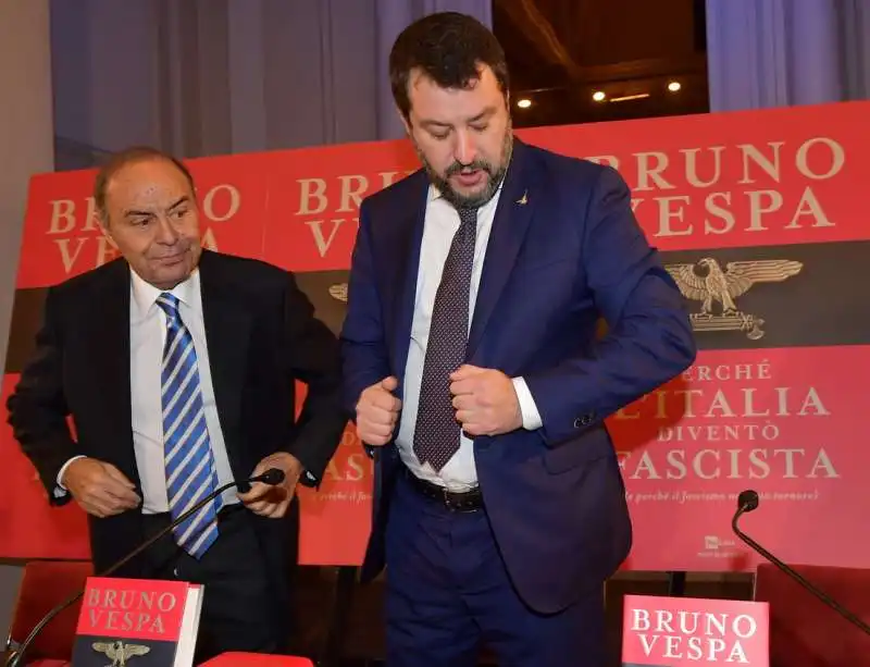 bruno vespa  matteo salvini  foto di bacco (5)