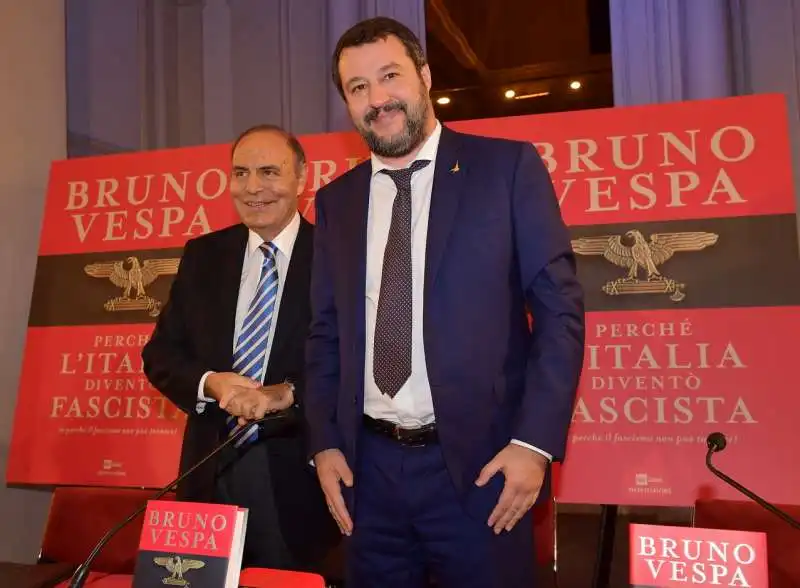 bruno vespa  matteo salvini  foto di bacco (6)