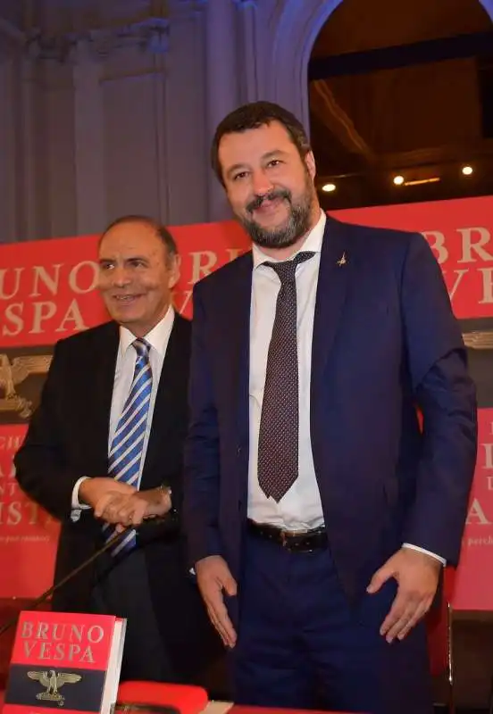 bruno vespa  matteo salvini  foto di bacco (7)