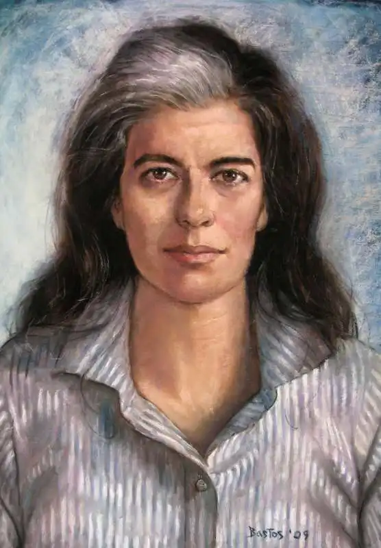 dipinto di susan sontag