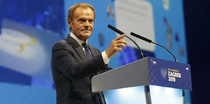 donald tusk al congresso del ppe