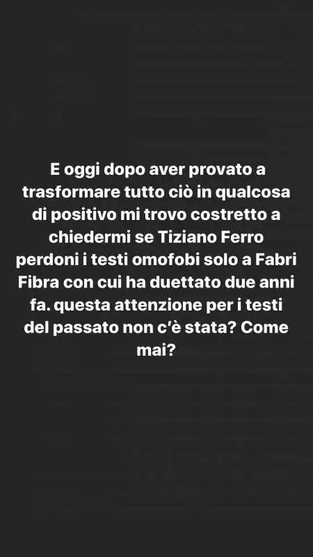 fedez risponde a tiziano ferro su instagram 10