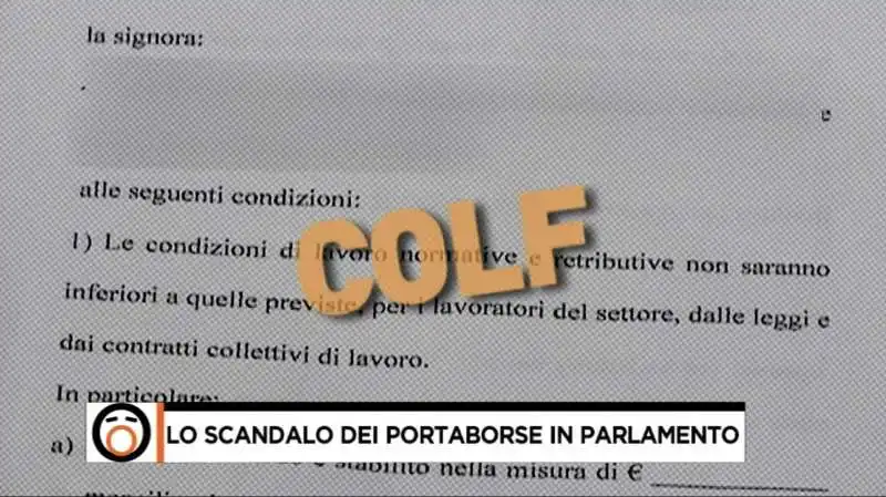 fuori dal coro, lo scandalo dei portaborse 10