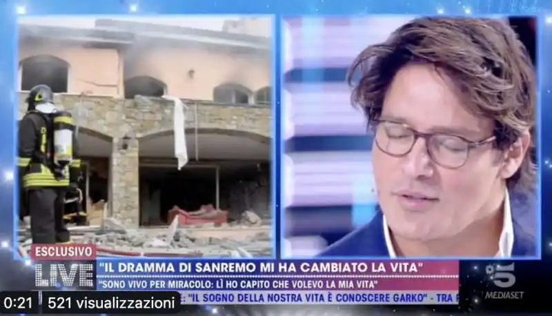 gabriel garko a live non e' la d'urso