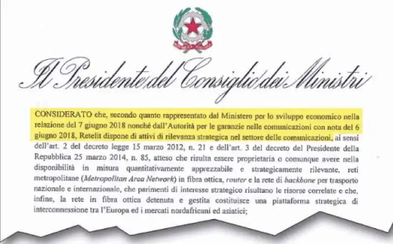 I DOCUMENTI PUBBLICATI DA LIBERO SUL CONFLITTO DI INTERESSI DI GIUSEPPE CONTE SUL CASO RETELIT