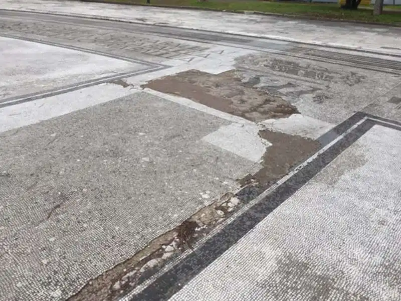 i mosaici del foro italico distrutti 5