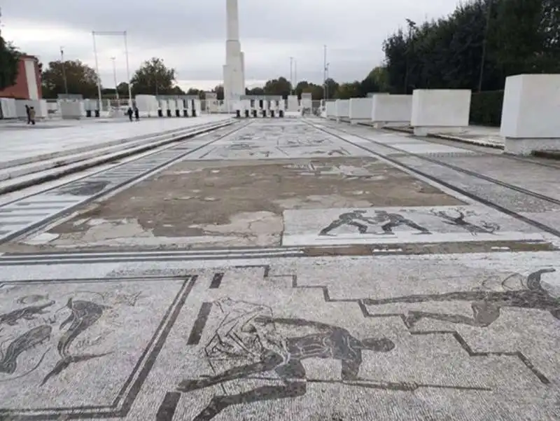 i mosaici del foro italico distrutti 8