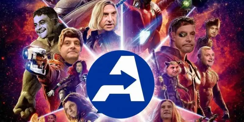 IL LOGO DI AZIONE DI CALENDA COPIA GLI AVENGERS