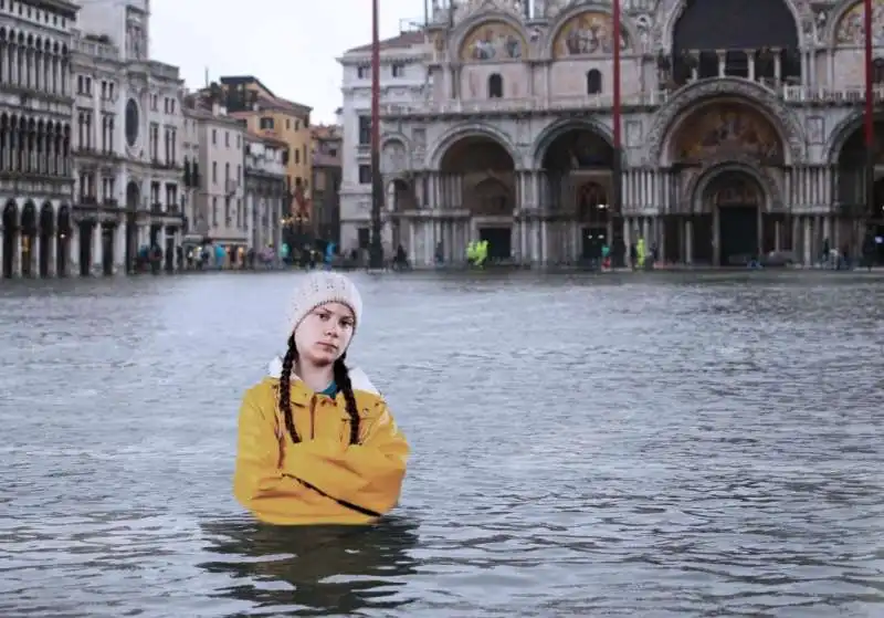 IL MEME SU GRETA THUNBERG E VENEZIA