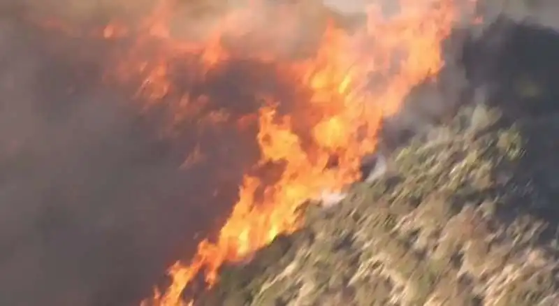 incendio nella zona degli studios della warner bros a los angeles 3