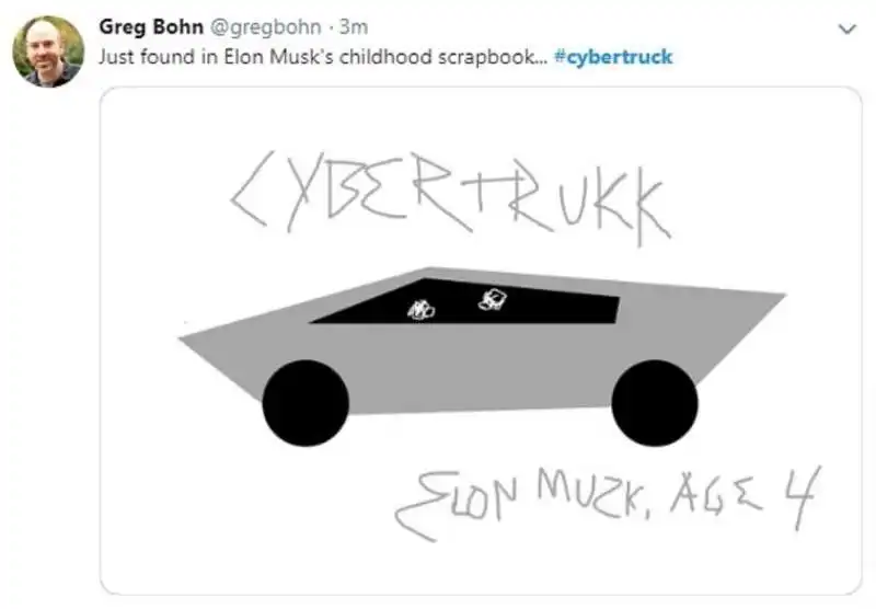 ironia social sulla tesla cybertruck 8