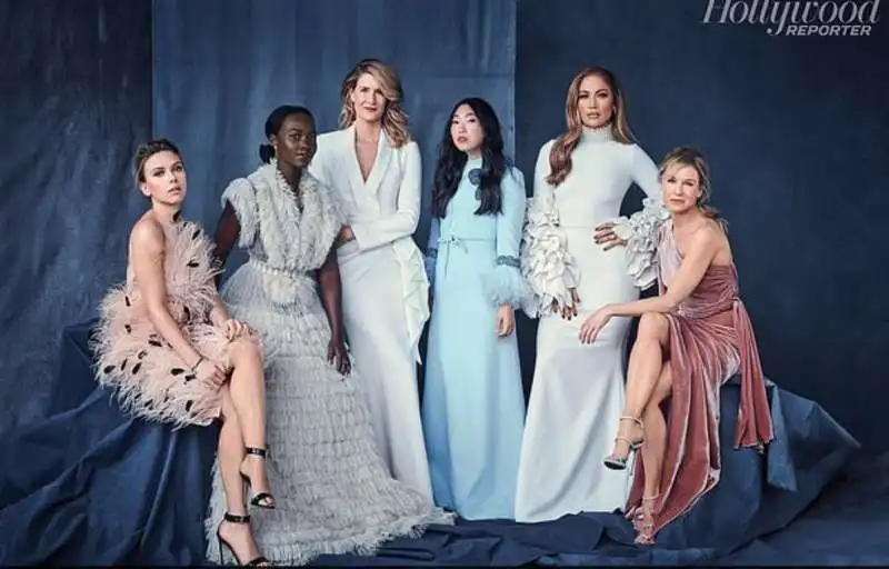 jennifer lopez, laura dern, scarlett johansson, renee zellweger, awkwafina, e lupita nyonh'o