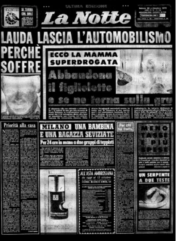 LA NOTTE - ULTIMA NOTIZIA