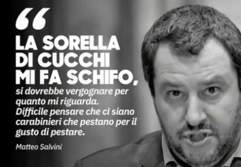 LE PAROLE DI SALVINI SU ILARIA CUCCHI