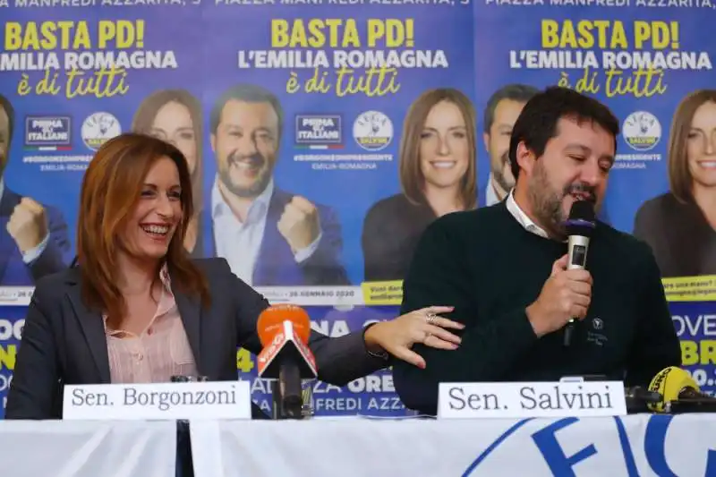 LUCIA BORGONZONI MATTEO SALVINI