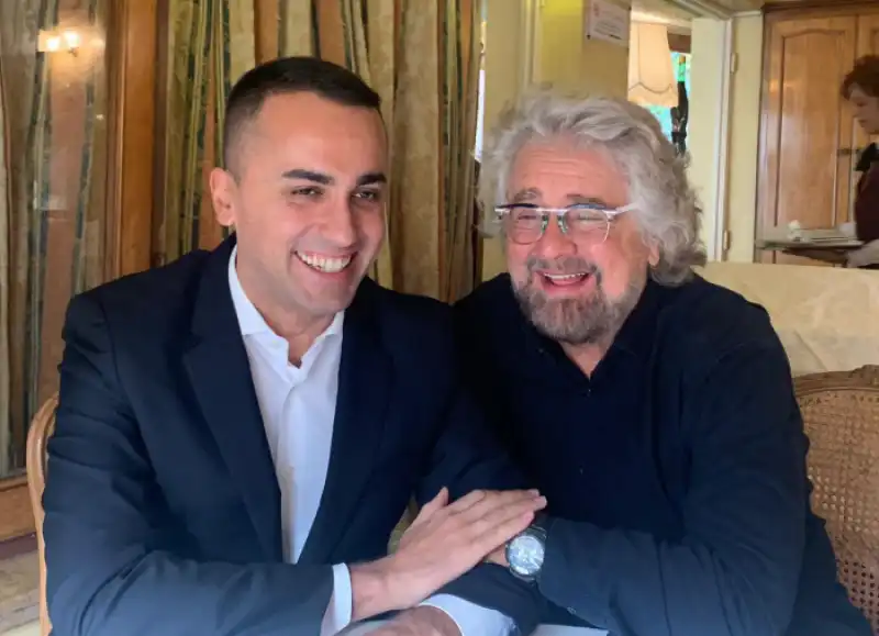 LUIGI DI MAIO INCONTRA BEPPE GRILLO A ROMA 2