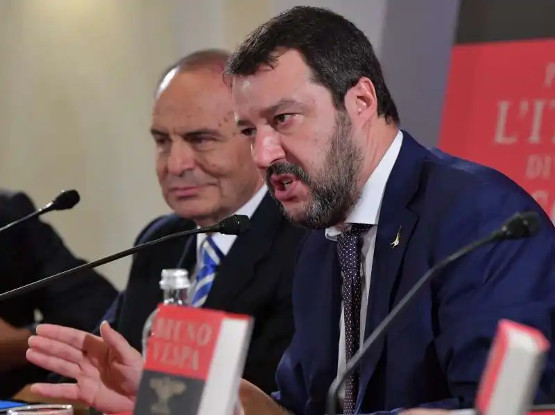 matteo salvini e bruno vespa  foto di bacco (7)