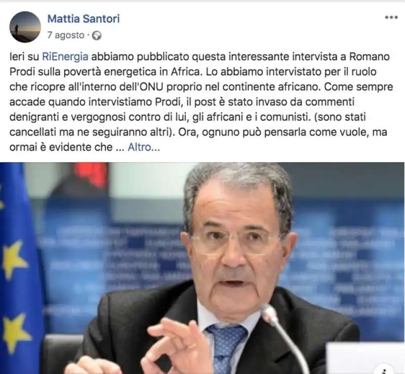 mattia santori intervista prodi sulla rivista fondata da prodi 