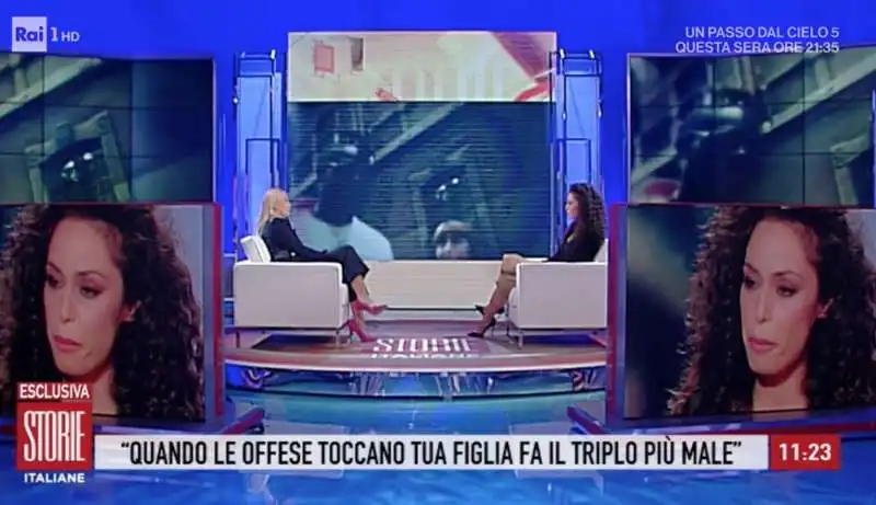 raffaella fico a 'storie italiane' 5