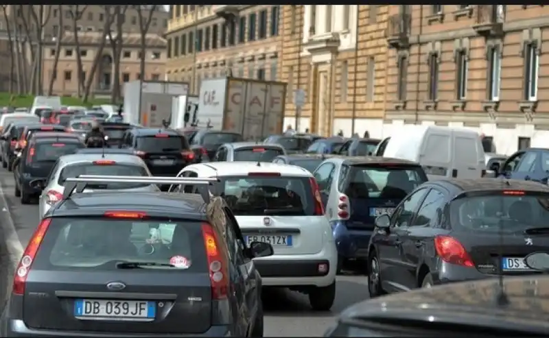 roma traffico lungotevere