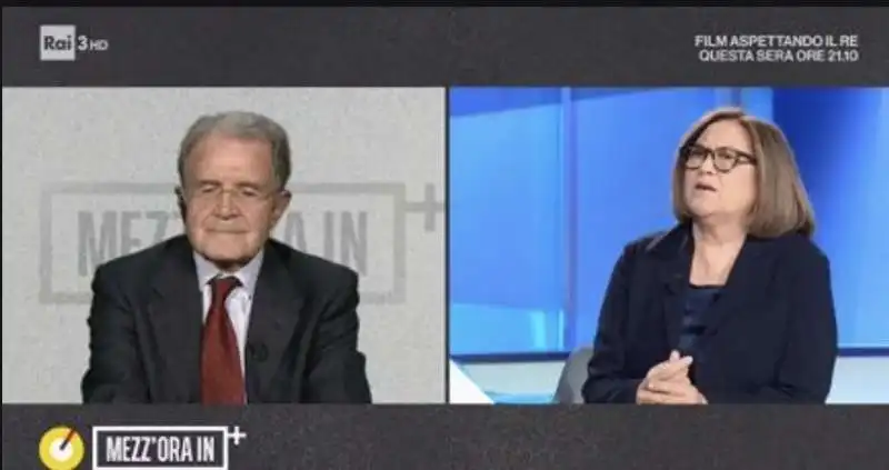 romano prodi a in mezz'ora in piu'