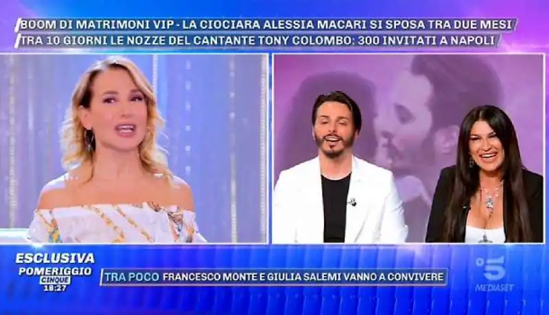 tony colombo e tina rispoli dalla d'urso 1