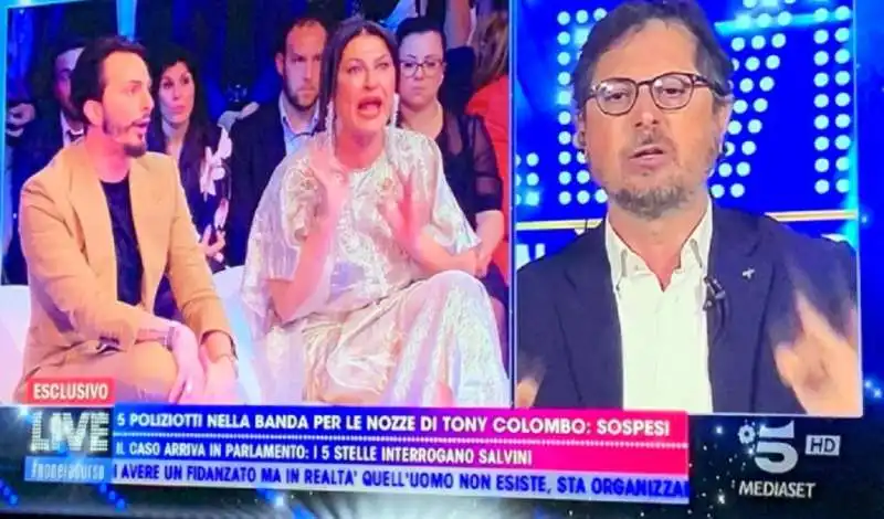 tony colombo e tina rispoli dalla d'urso 2