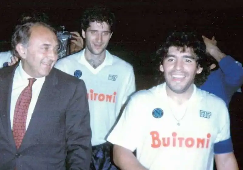 CORRADO FERLAINO E DIEGO MARADONA       