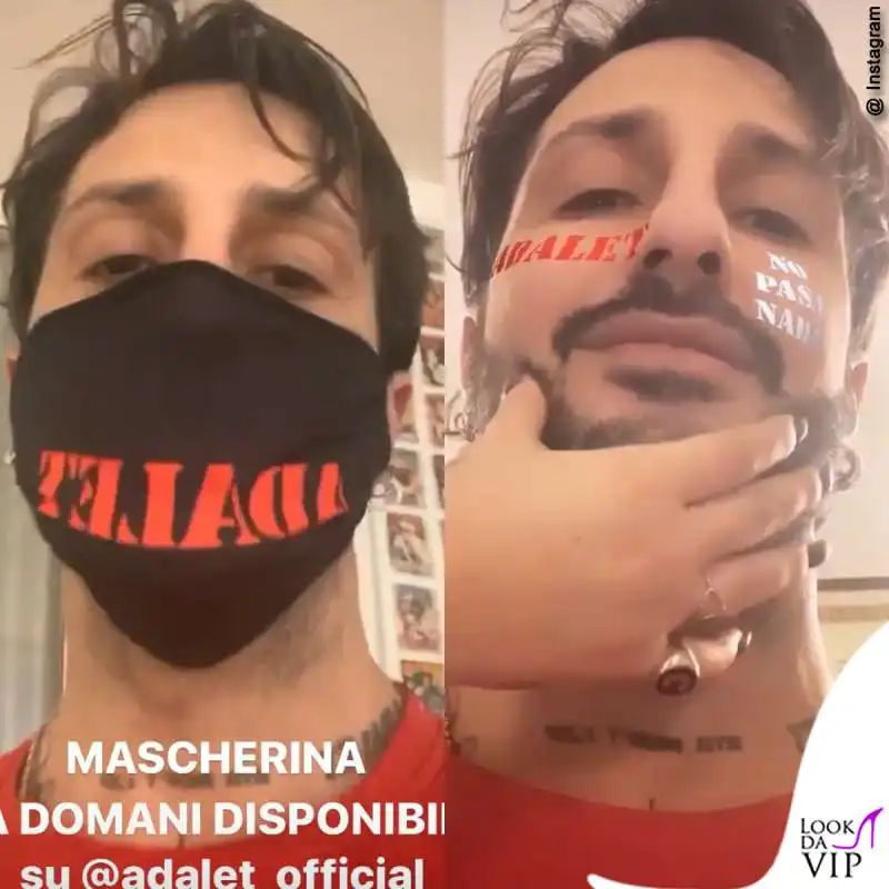 fabrizio corona mascherina adalet