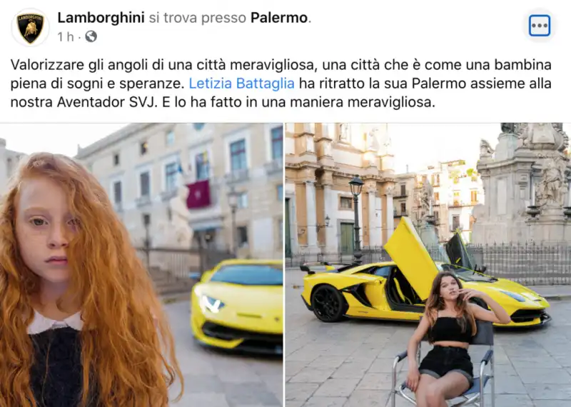 FOTO DI LETIZIA BATTAGLIA PER LAMBORGHINI     