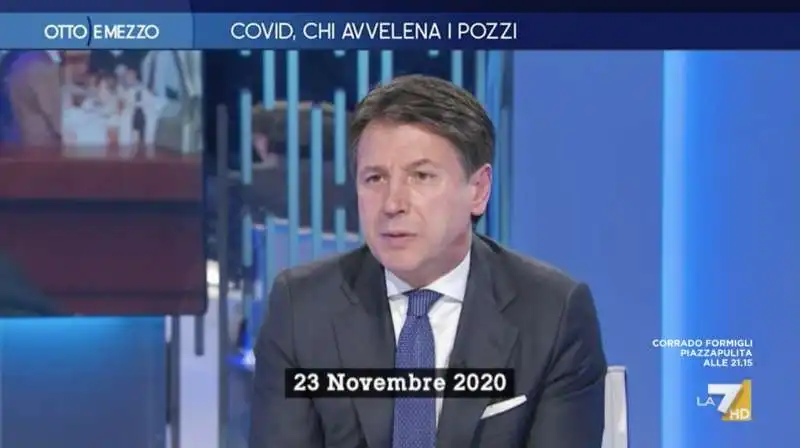 giuseppe conte a otto e mezzo   23 novembre 2020